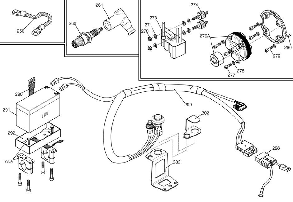 Cavo del motorino di avviamento Iame X30