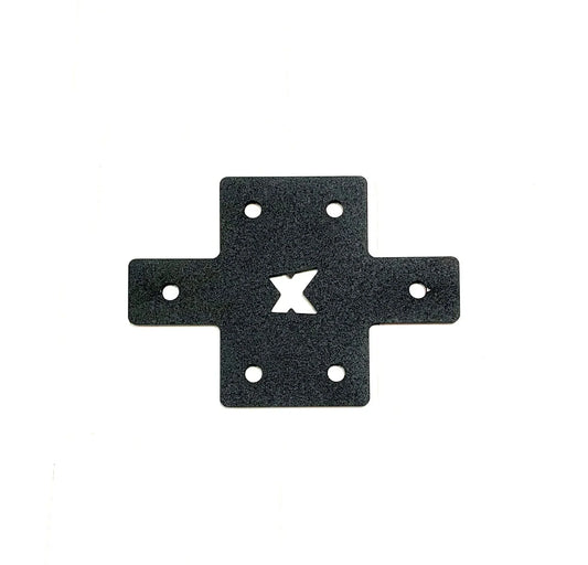 SimXPro 2x Cross - Connector Plate 3mm - 40 - 80 Black - KartKings