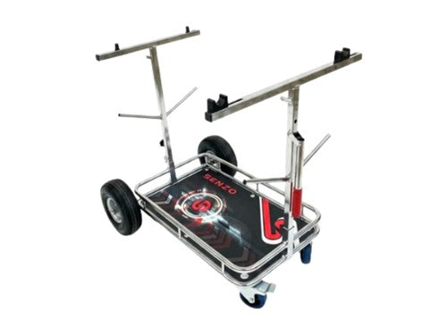 Kart trolley 4 wielen met bandenhouders Senzo
