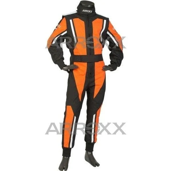 Arroxx Level 2 overall zwart-oranje-wit junior - KartKings