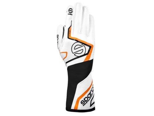 Sparco handschoenen K-Tide+ wit/fluo oranje - KartKings