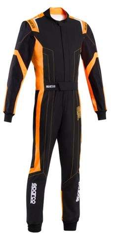 Tuta intera Sparco Thunder Advanced nera/arancione