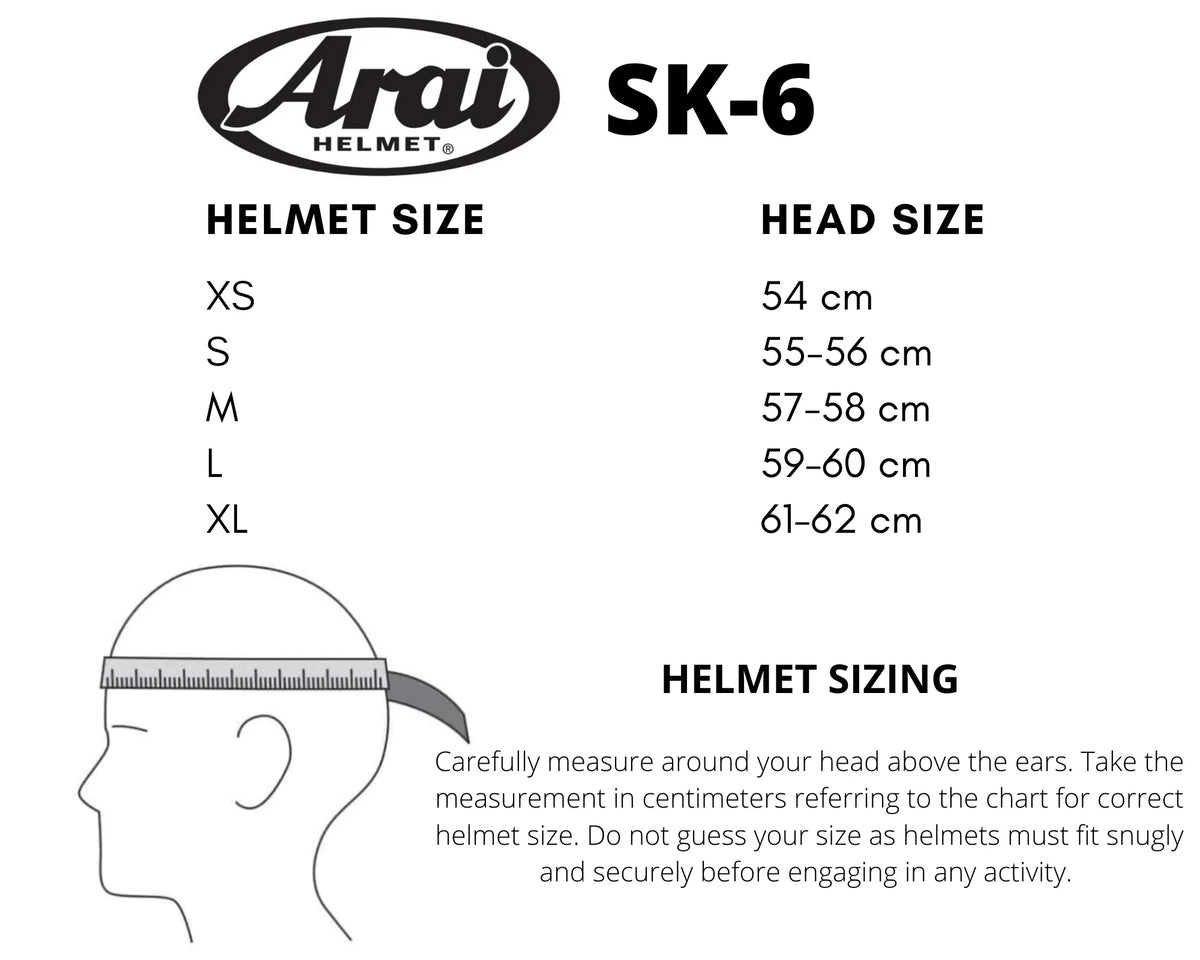 Arai SK-6 Snell K2020 wit - KartKings
