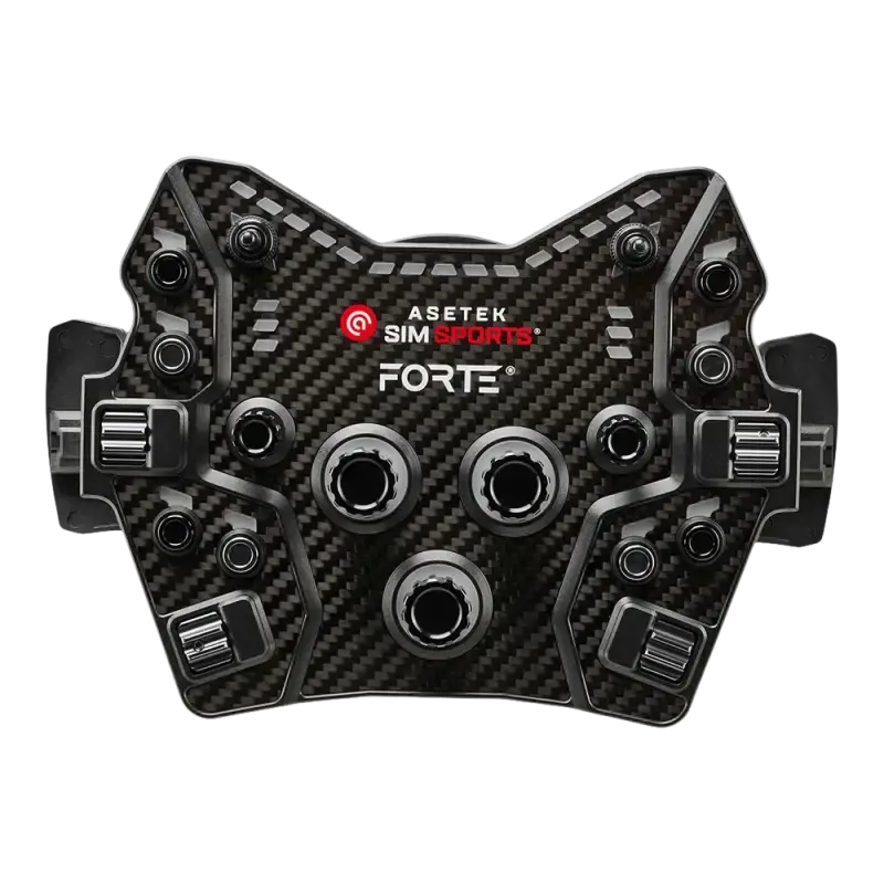 Asetek SimSports Forte GT Button Box (Black, Aluminum)