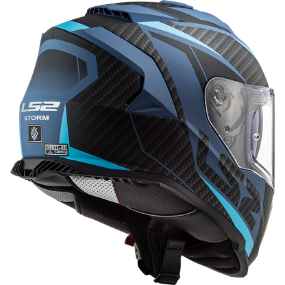 LS2 FF800 Storm II racer Matt blauw