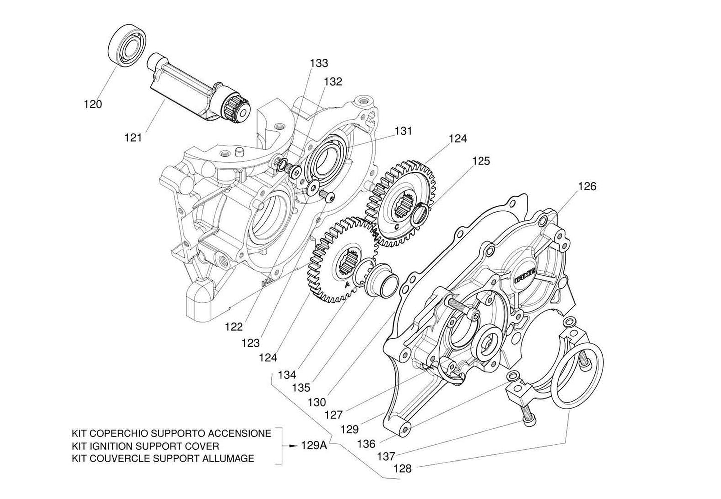 Motorino di avviamento con guarnizione ad anello Iame X30