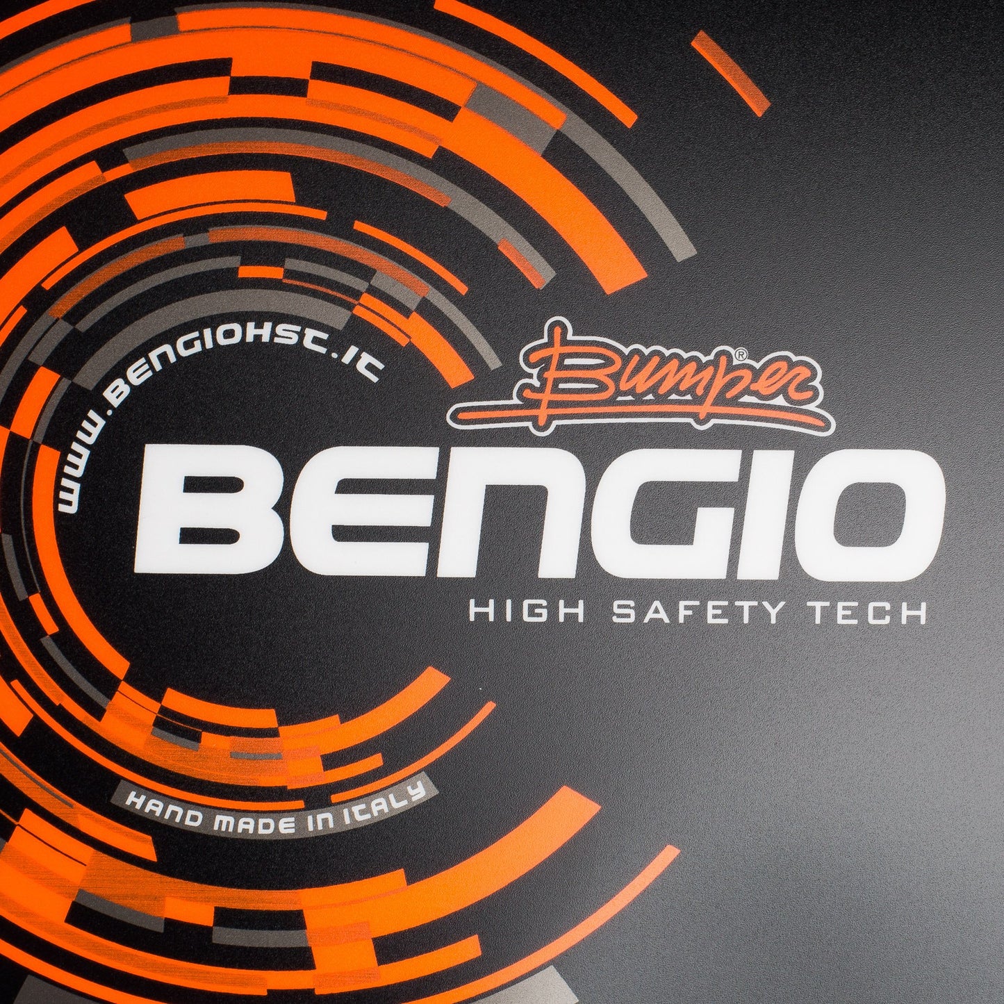 Bengio bumper rib beschermer zwart/fluor oranje