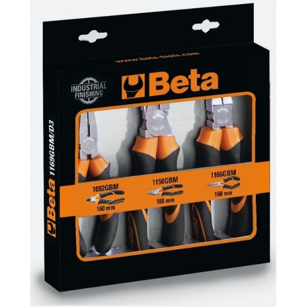 Set di pinze Beta da 3 pezzi (taglio, punta, combinazione)