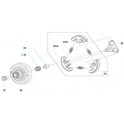 Molla frizione Comer C50/S60/S80/W60/K60