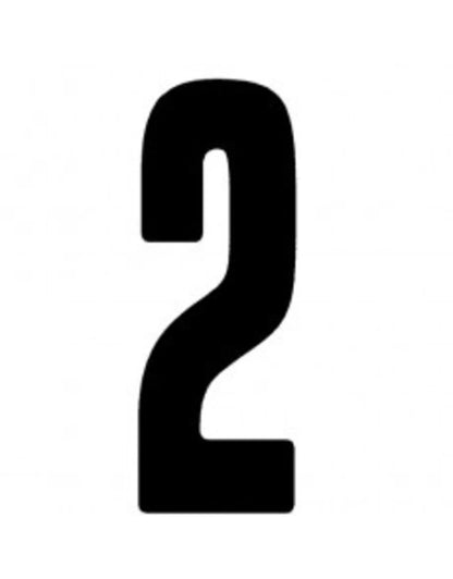 CRG plakcijfer zwart - KartKings