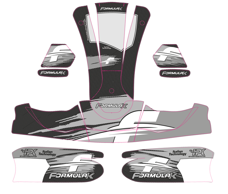 Set di adesivi Formula K KG 507 edizione scura