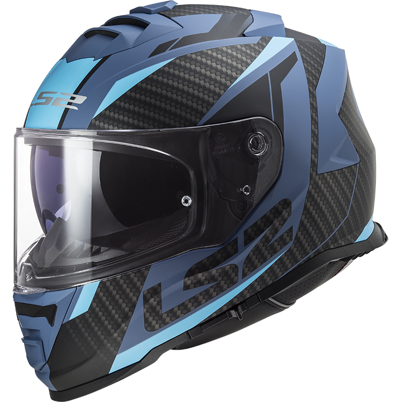 LS2 FF800 Storm II racer Matt blauw