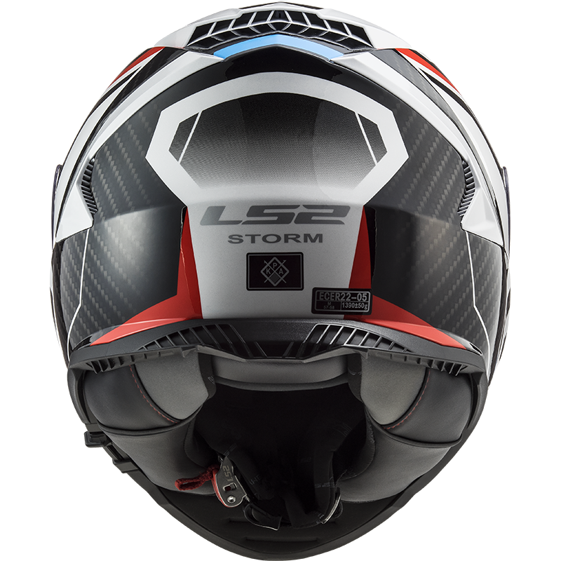 LS2 FF800 Storm II racer glans blauw / rood / wit