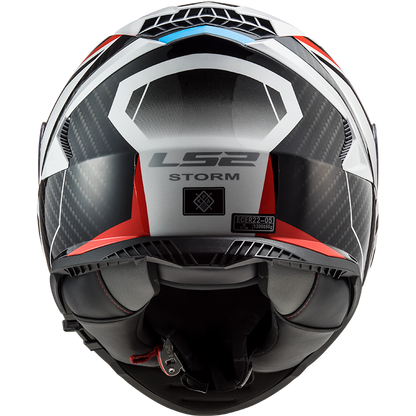 LS2 FF800 Storm II racer glans blauw / rood / wit
