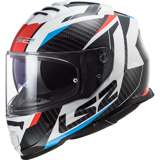 LS2 FF800 Storm II racer glans blauw / rood / wit