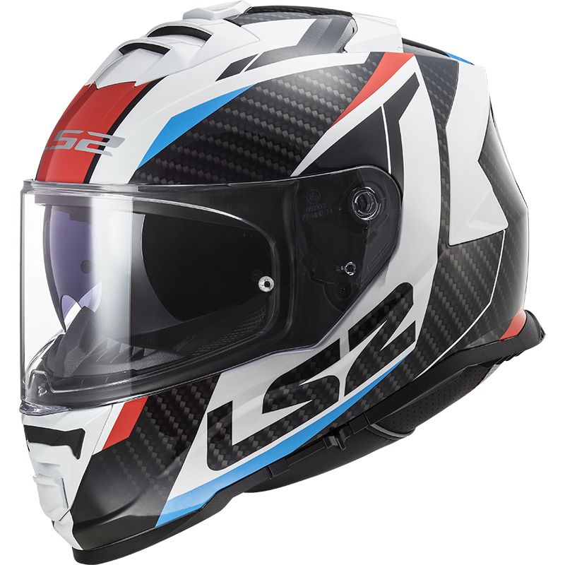 LS2 FF800 Storm II racer glans blauw / rood / wit