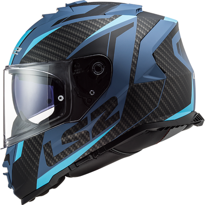 LS2 FF800 Storm II racer Matt blauw
