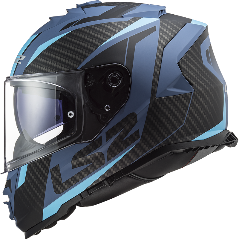 LS2 FF800 Storm II racer Matt blauw