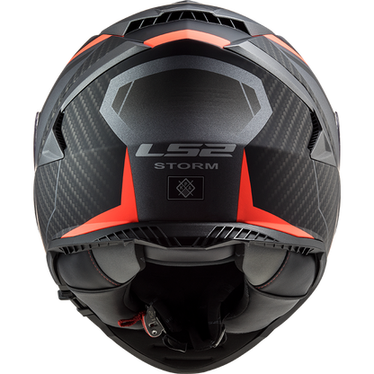 LS2 FF800 Storm II racer Matt titanium fluor oranje