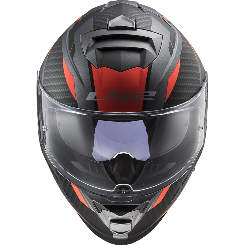 LS2 FF800 Storm II racer Matt titanium fluor oranje