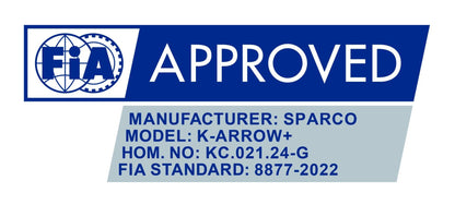 Sparco K -Arrow+ (FIA 8877-2022) kart handschoenen Wit / Zwart
