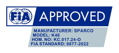 Sparco kerb advanced overall blauw/geel - KartKings