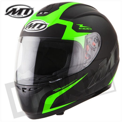 Caschi MT Thunder 2 Squad Nero Verde Fluorescente