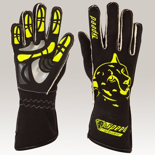 Guanti Melbourne G-2 Speed neri/giallo fluorescente