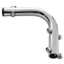 CRG uitlaat beugel verchroomd type DD compleet - KartKings