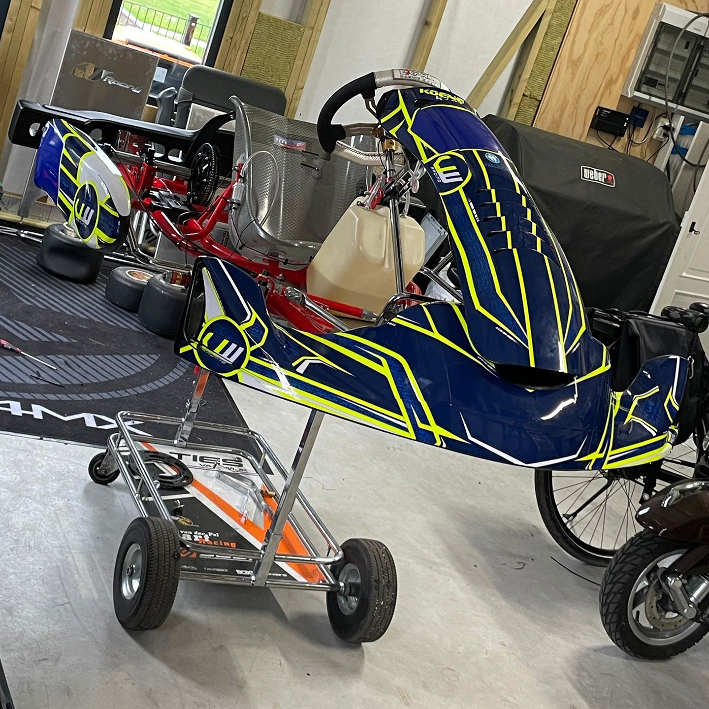 Set di adesivi kart personalizzati / design della livrea