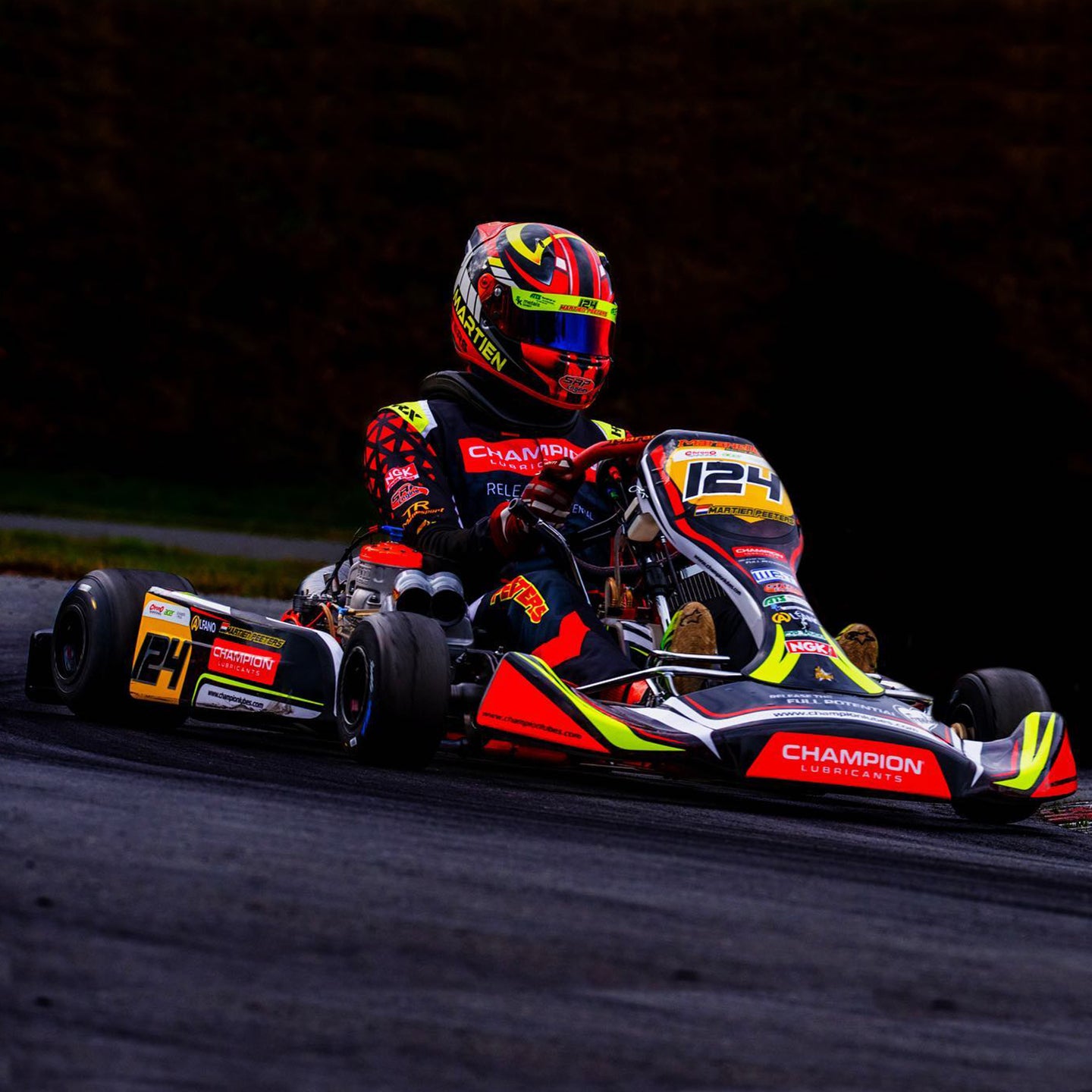 Design personalizzato del set di adesivi per il karting