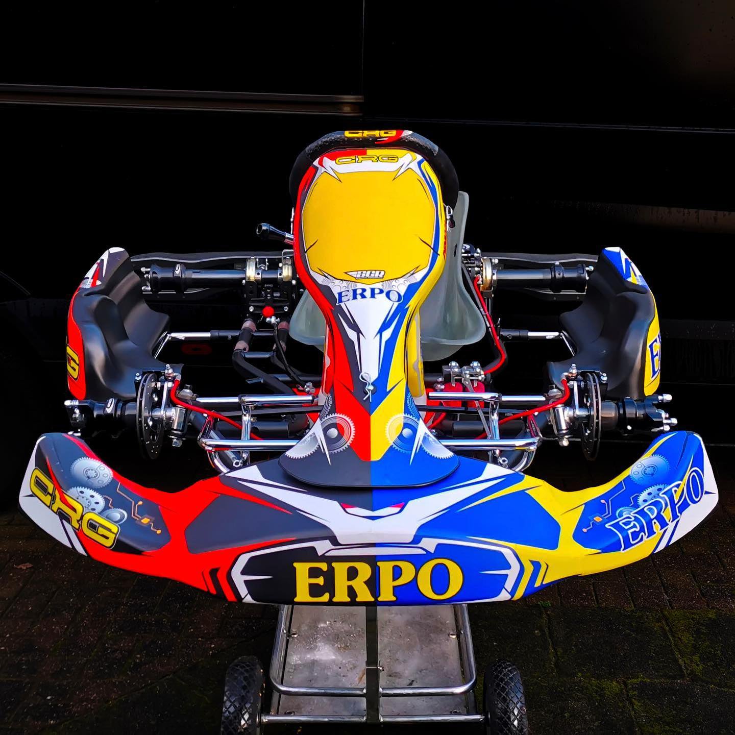 Design personalizzato del set di adesivi per il karting