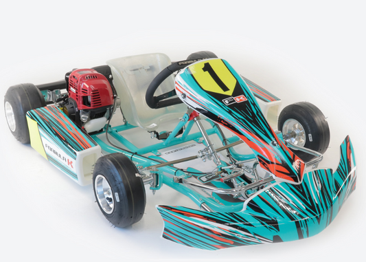 Formula K Delfino Baby Kart con motore 140F e pneumatici 4 tempi da 35 cc