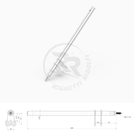 Manubrio RR M8 L=420MM