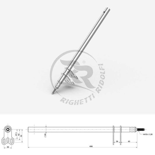 Manubrio RR M10 L=490MM