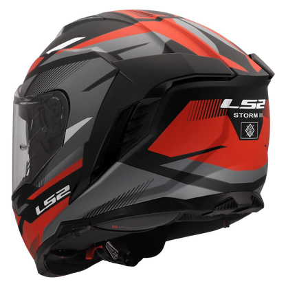 LS2 FF818 Storm III Komai zwart/rood - KartKings