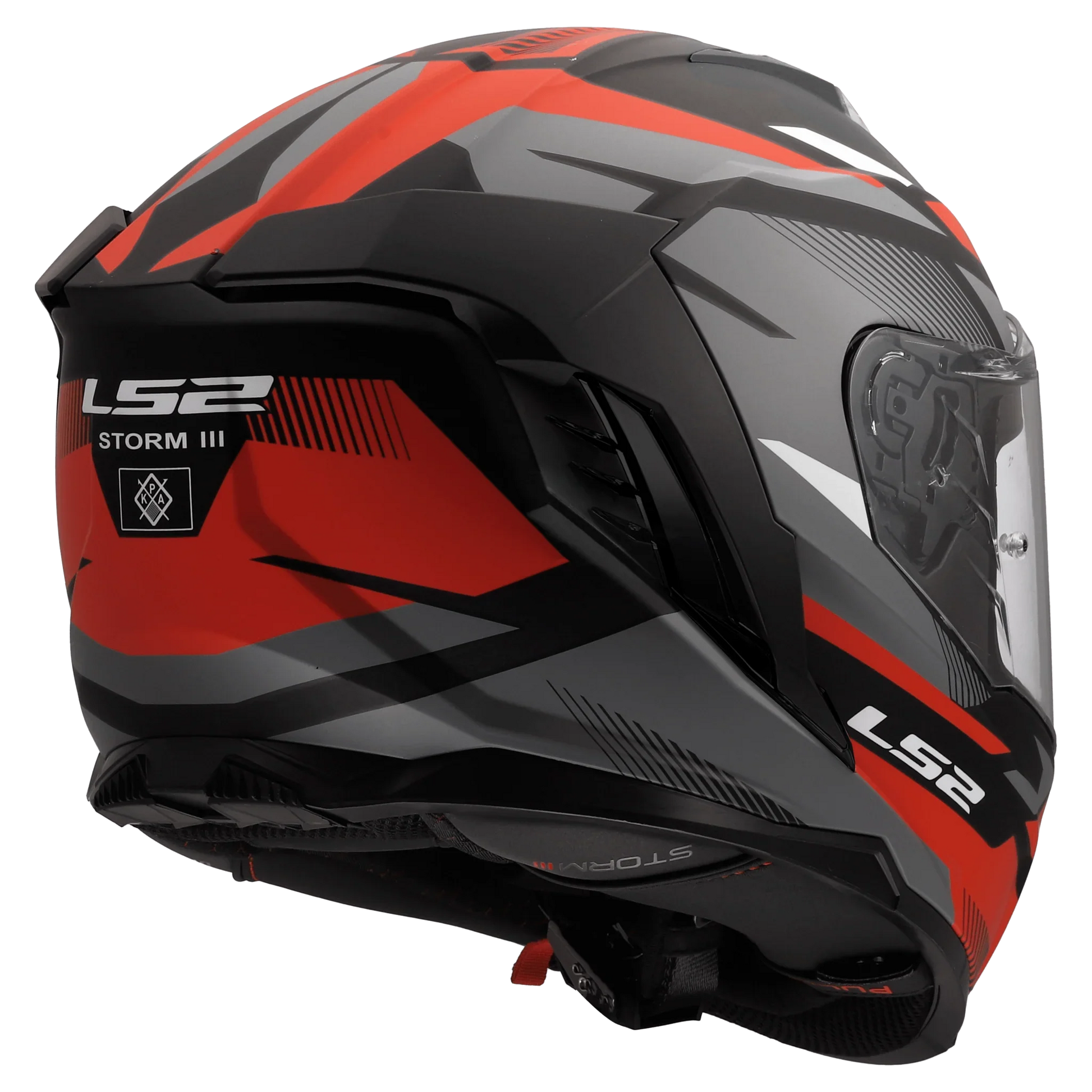 LS2 FF818 Storm III Komai zwart/rood - KartKings