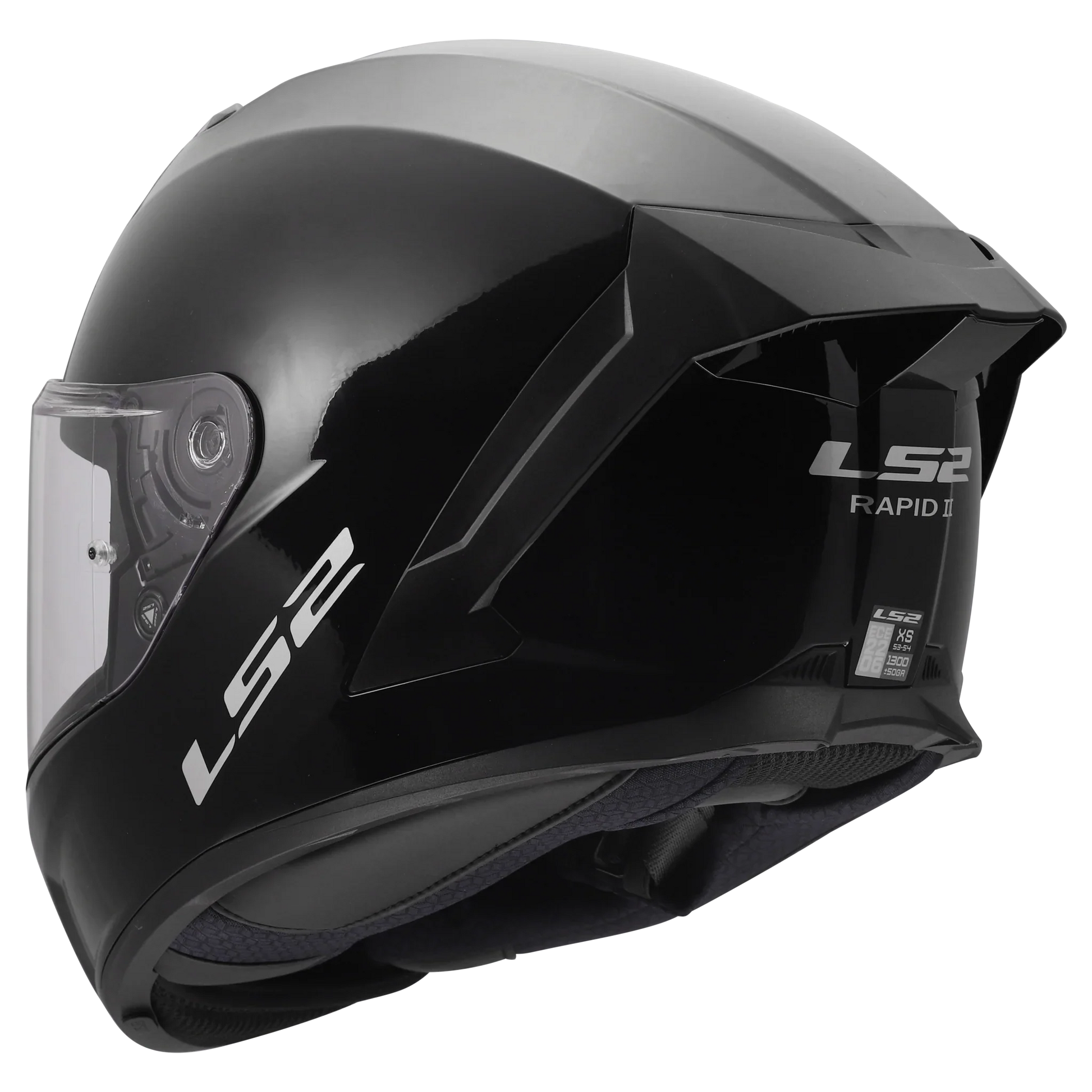 LS2 FF820 Rapid III Solid glans zwart - KartKings