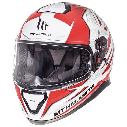 Caschi MT Thunder 3 Wit rood