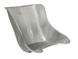 Sedia Intrepid con seduta in argento, misura 1 (28 CM)