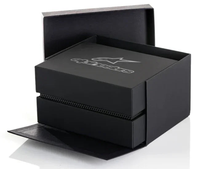 Alpinestars tech 3H matt zwart / bruin leren strap - KartKings