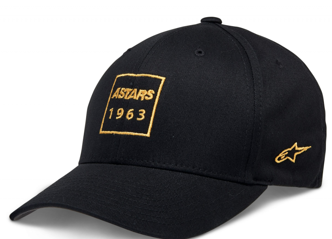 Alpinestars boxed curve pet zwart/goudkleurig