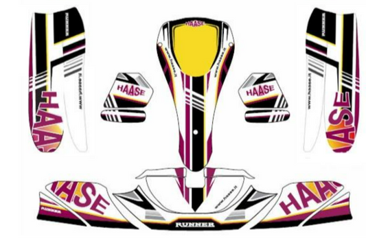Set di adesivi Haase Kart KG 506