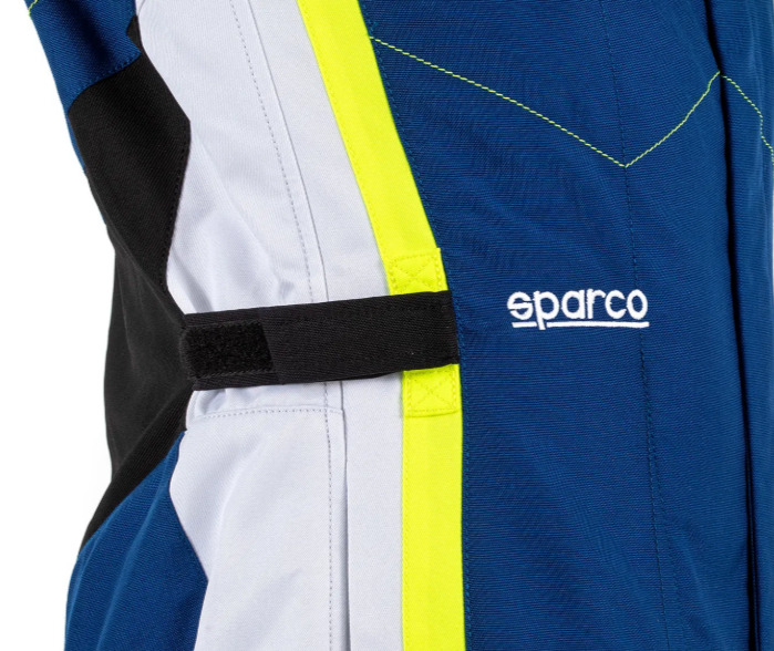 Sparco kerb advanced overall blauw / geel