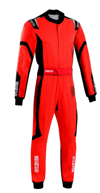 Sparco thunder advanced overall rood / zwart