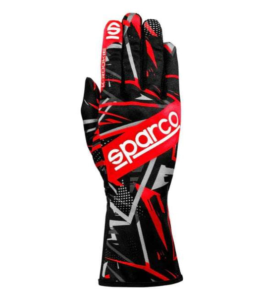 Guanti da kart Sparco K-rookie neri/rossi