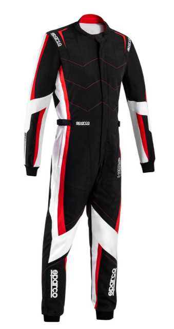 Sparco kerb advanced overall zwart / rood