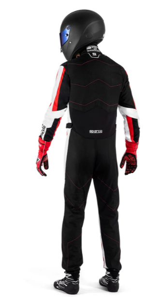 Sparco kerb advanced overall zwart / rood