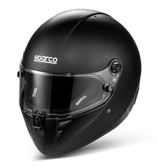Sparco Stealth FIA 8878 - 2024 Matt zwart kart helm