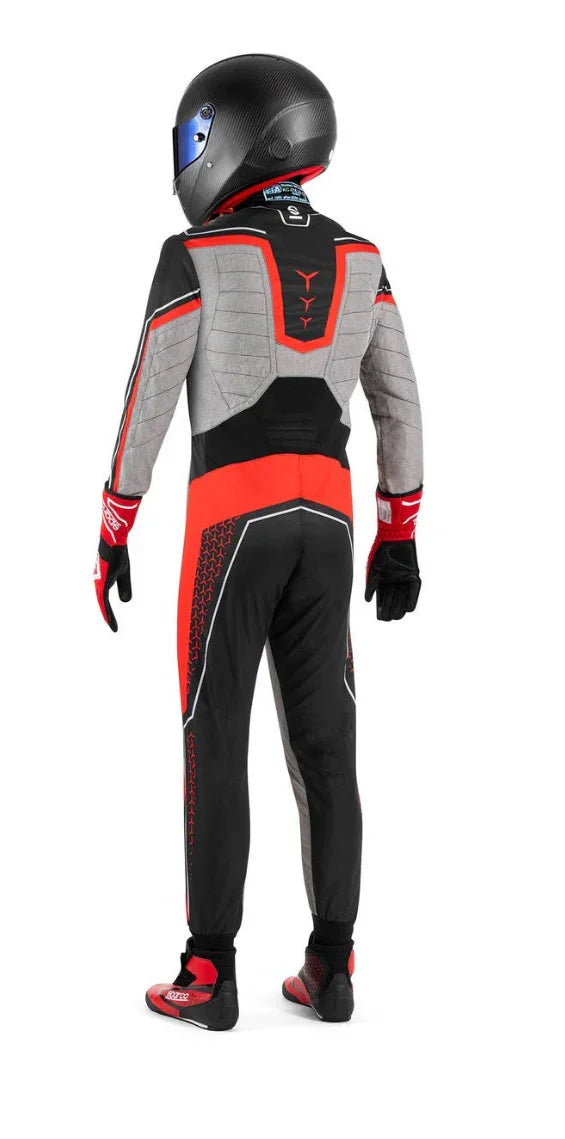 Sparco Superleggera kart overall FIA 8877-2022 zwart/rood - KartKings